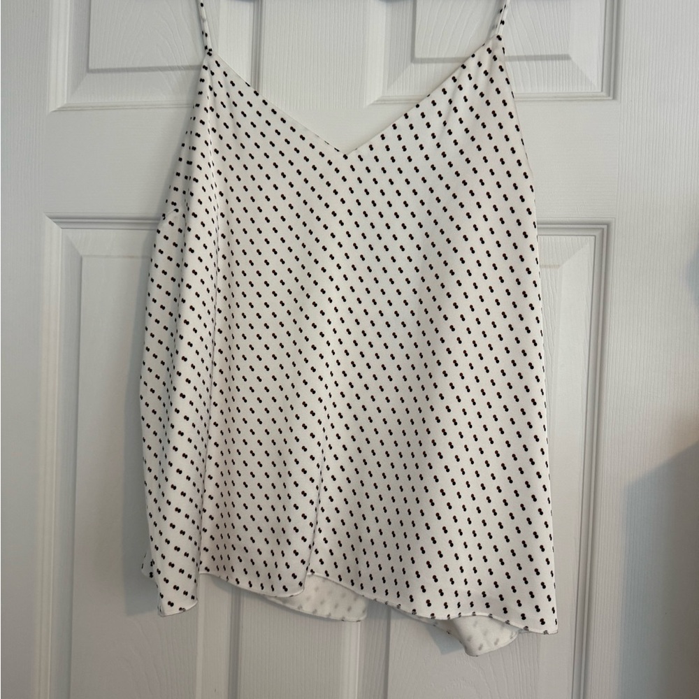 Express Red, Black and White Polka Dot Camisole